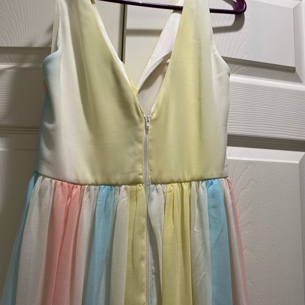 Long maxi spring colors dress. Maternity perfect or Gender reveal. - Picture 5 of 9